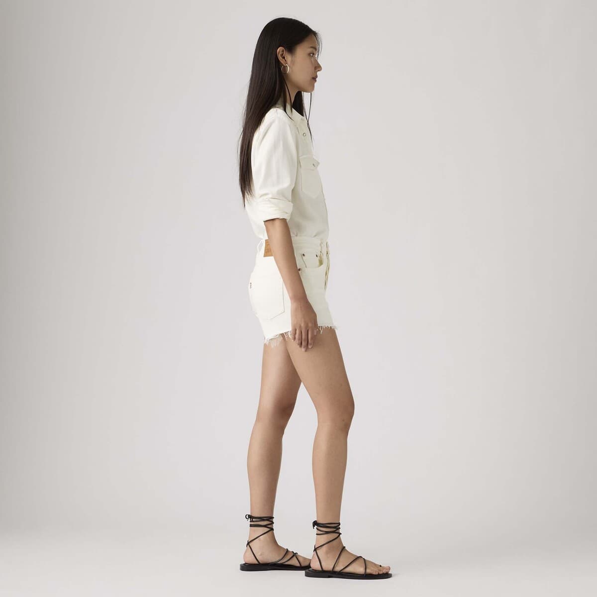Women's Shorts Levis White