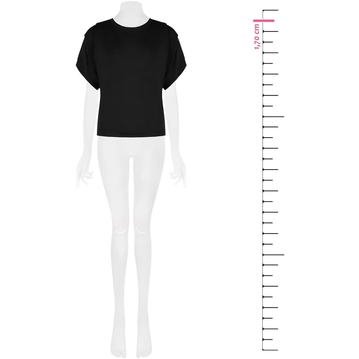 Women's T-Shirts Rinascimento Black