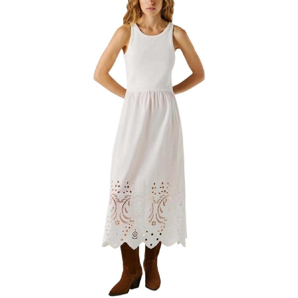 Women's Dresses Pepe Jeans White