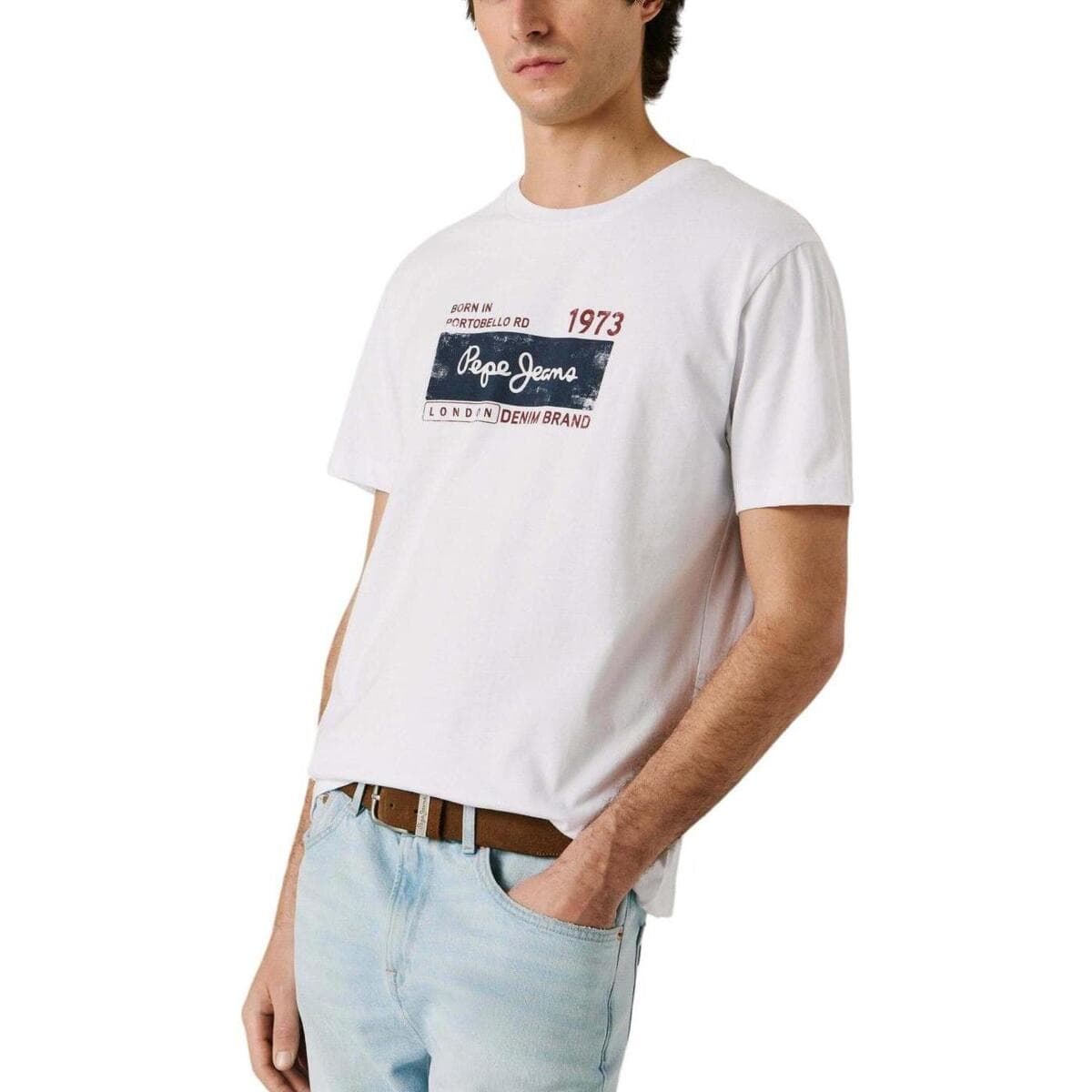 Men's T-Shirts Pepe Jeans White