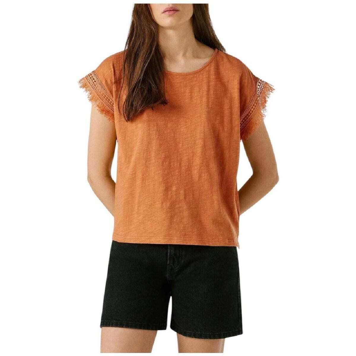 Women's T-Shirts Pepe Jeans Orange