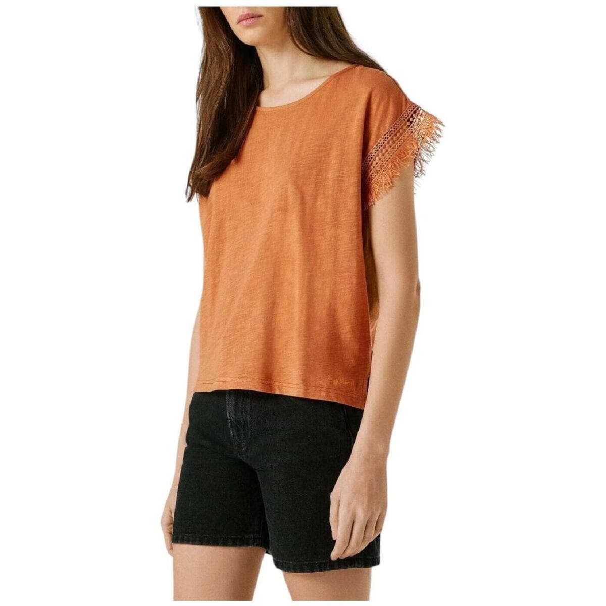 Women's T-Shirts Pepe Jeans Orange