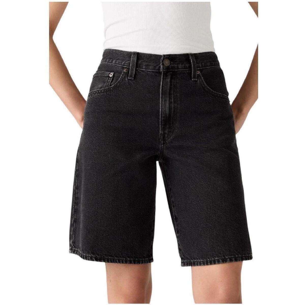 Women's Shorts Levis Black