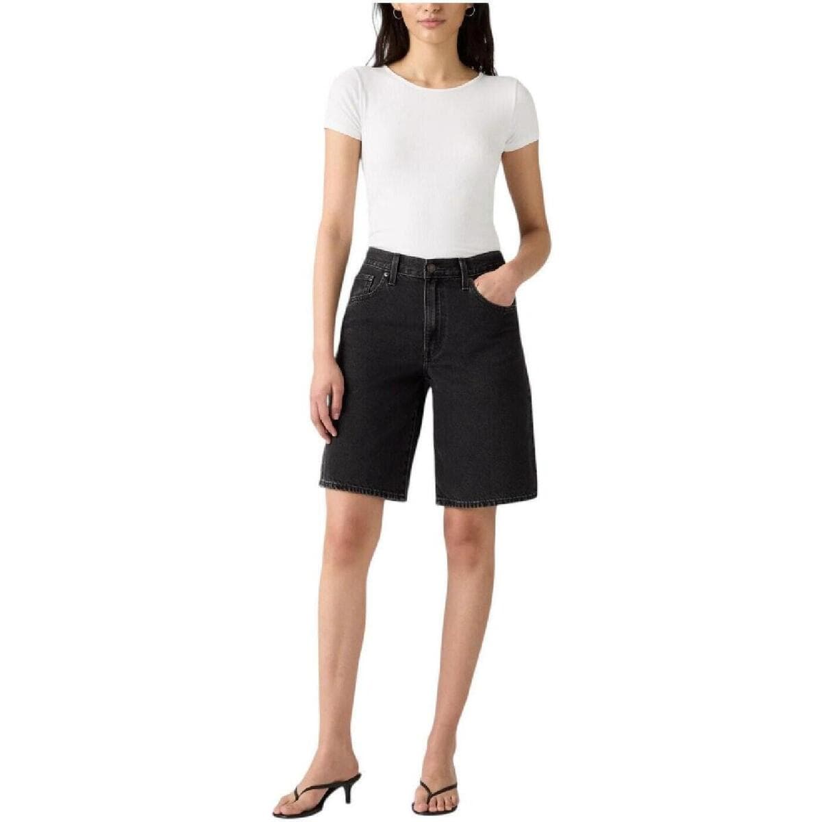Women's Shorts Levis Black
