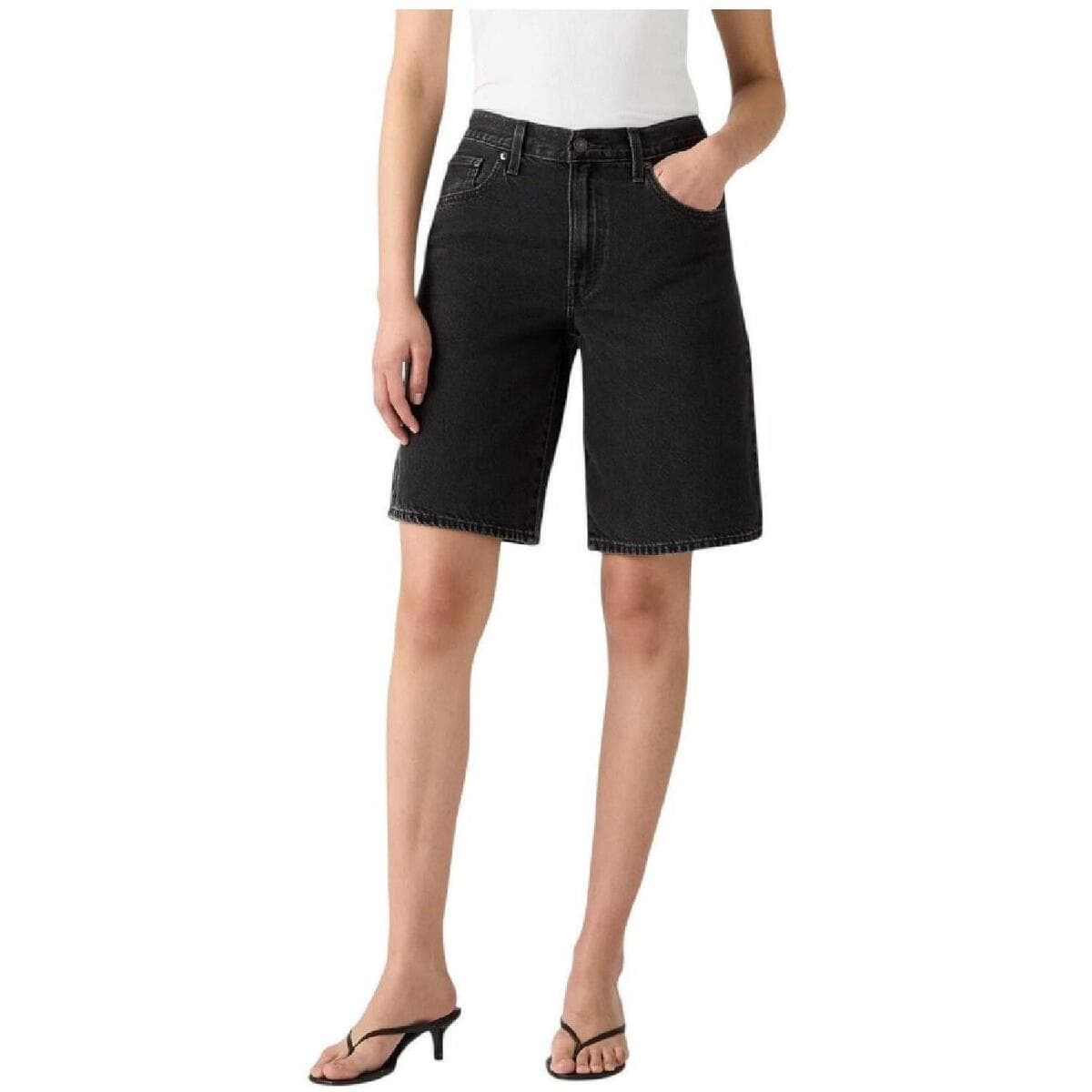 Women's Shorts Levis Black