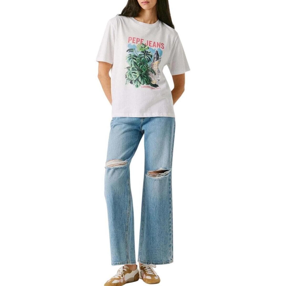 Women's T-Shirts Pepe Jeans White