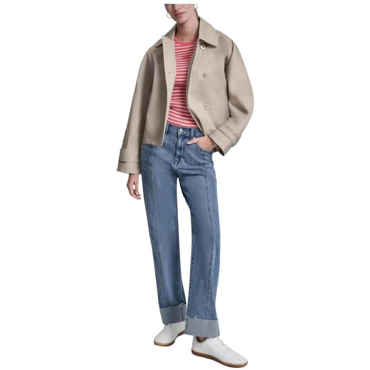 Women's Jackets Dkny Beige