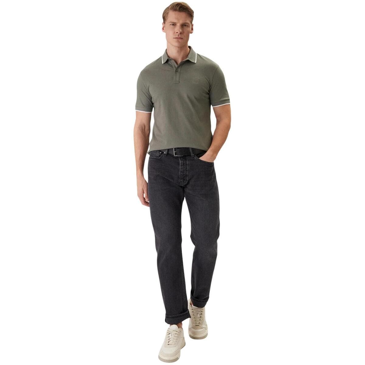 Men's Polo Shirts BOSS Gray