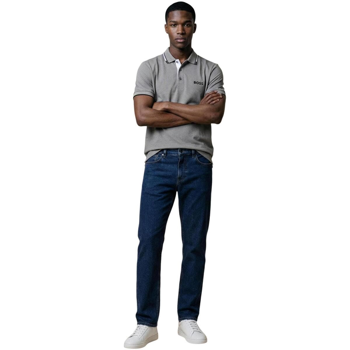 Men's Polo Shirts BOSS Gray