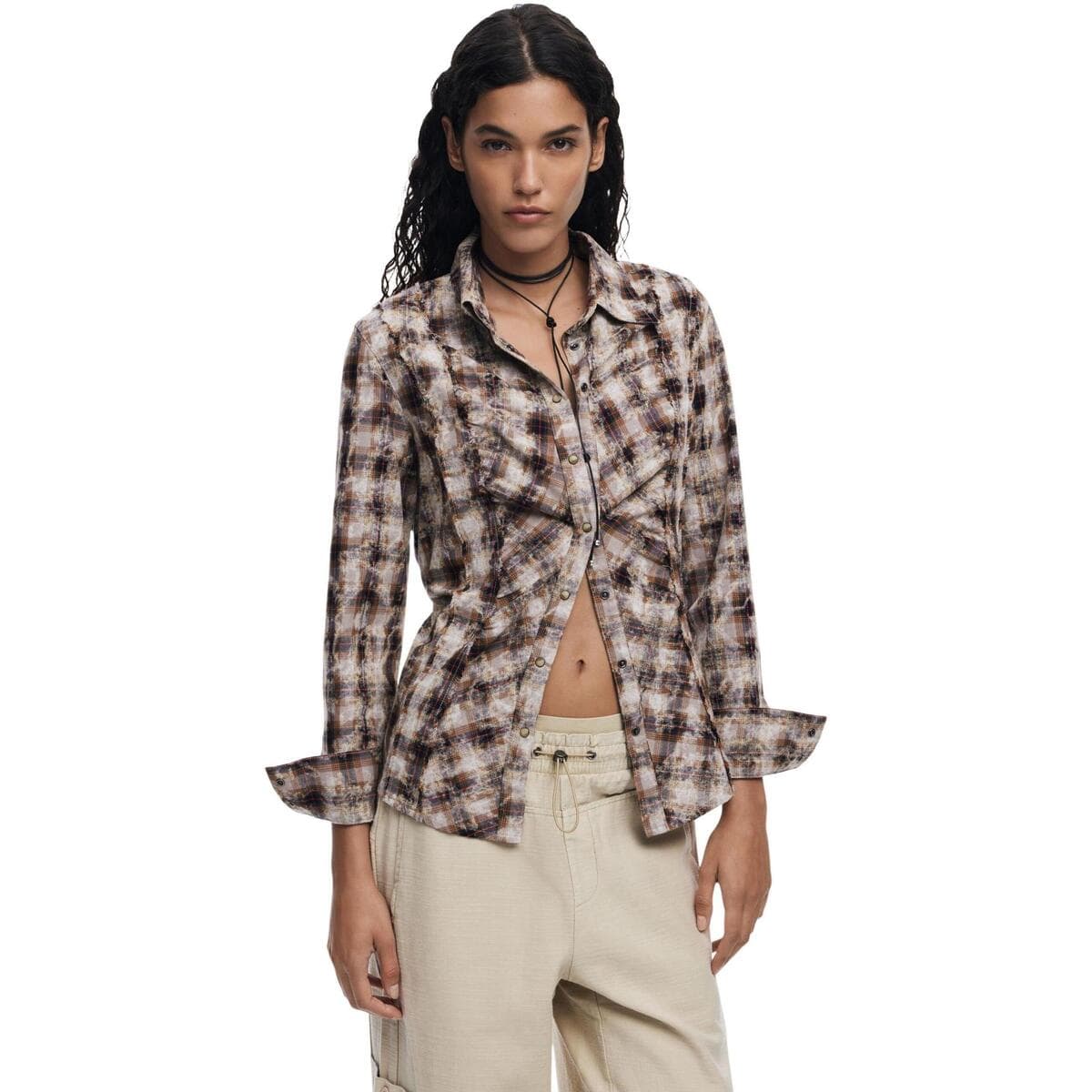 Women's Shirts Desigual Brown