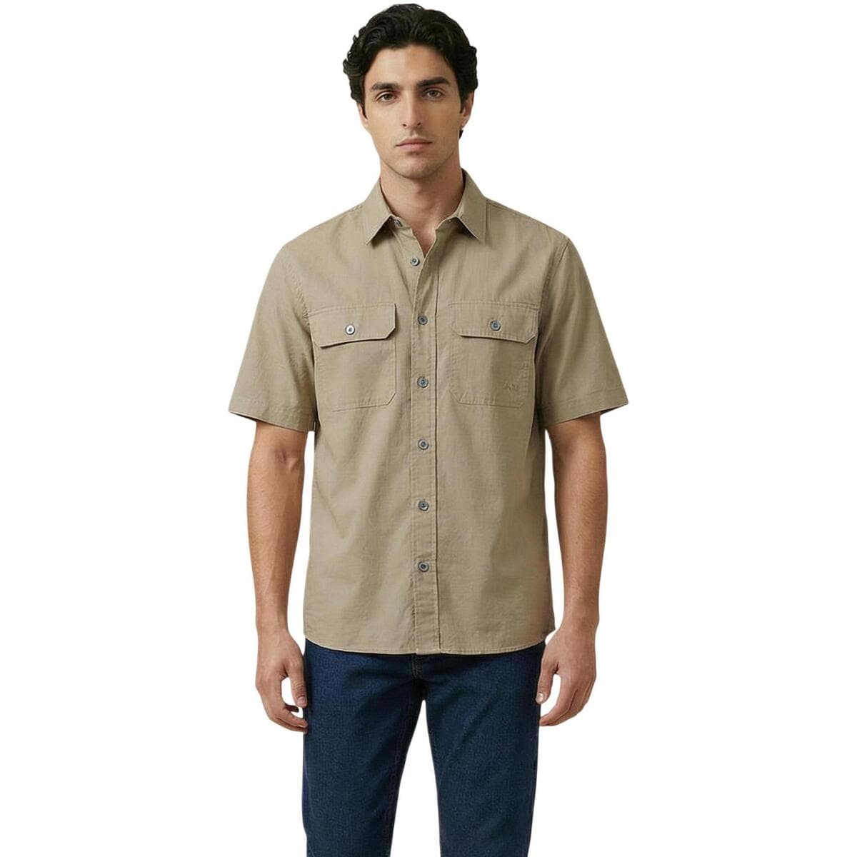 Men's Shirts EAX Beige