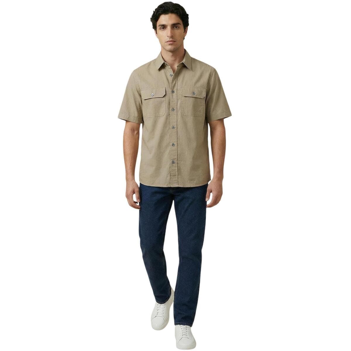 Men's Shirts EAX Beige