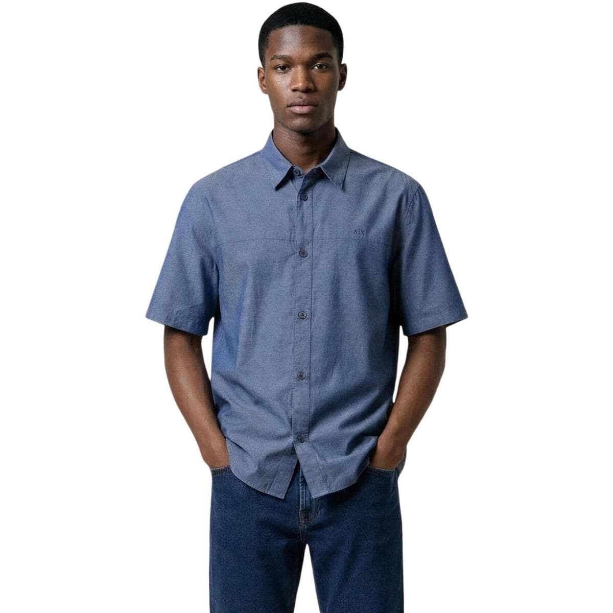 Men's Shirts EAX Blue
