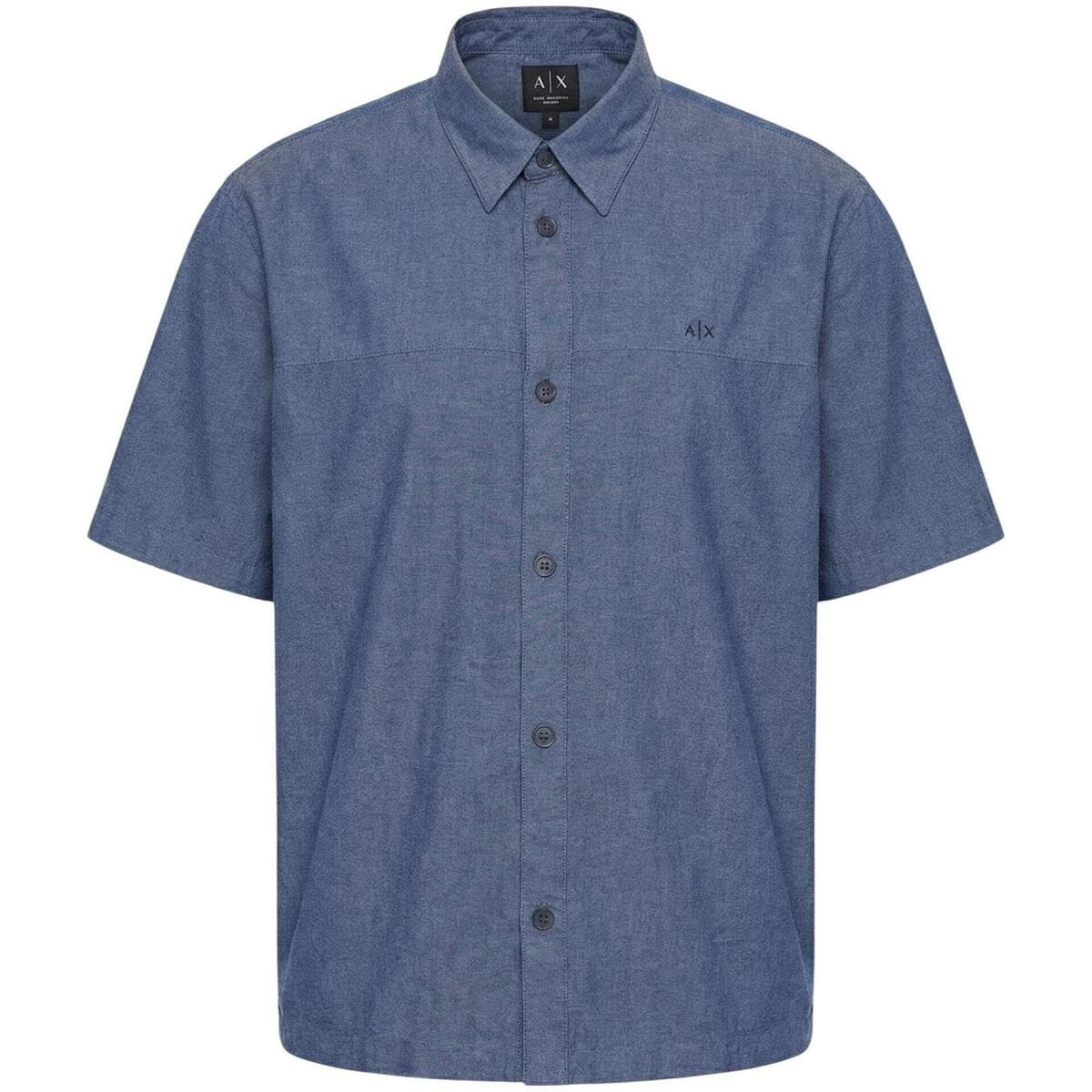 Men's Shirts EAX Blue