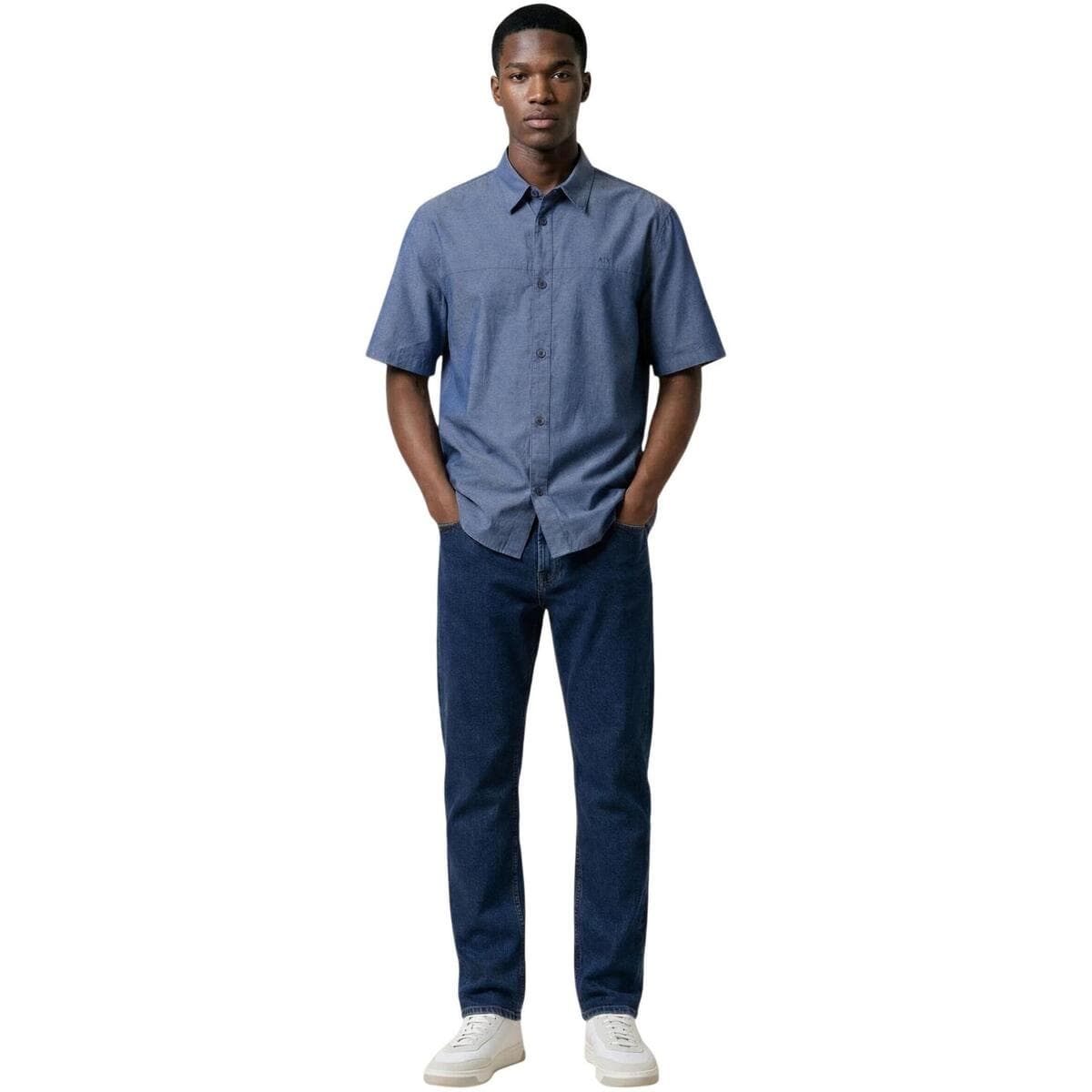 Men's Shirts EAX Blue