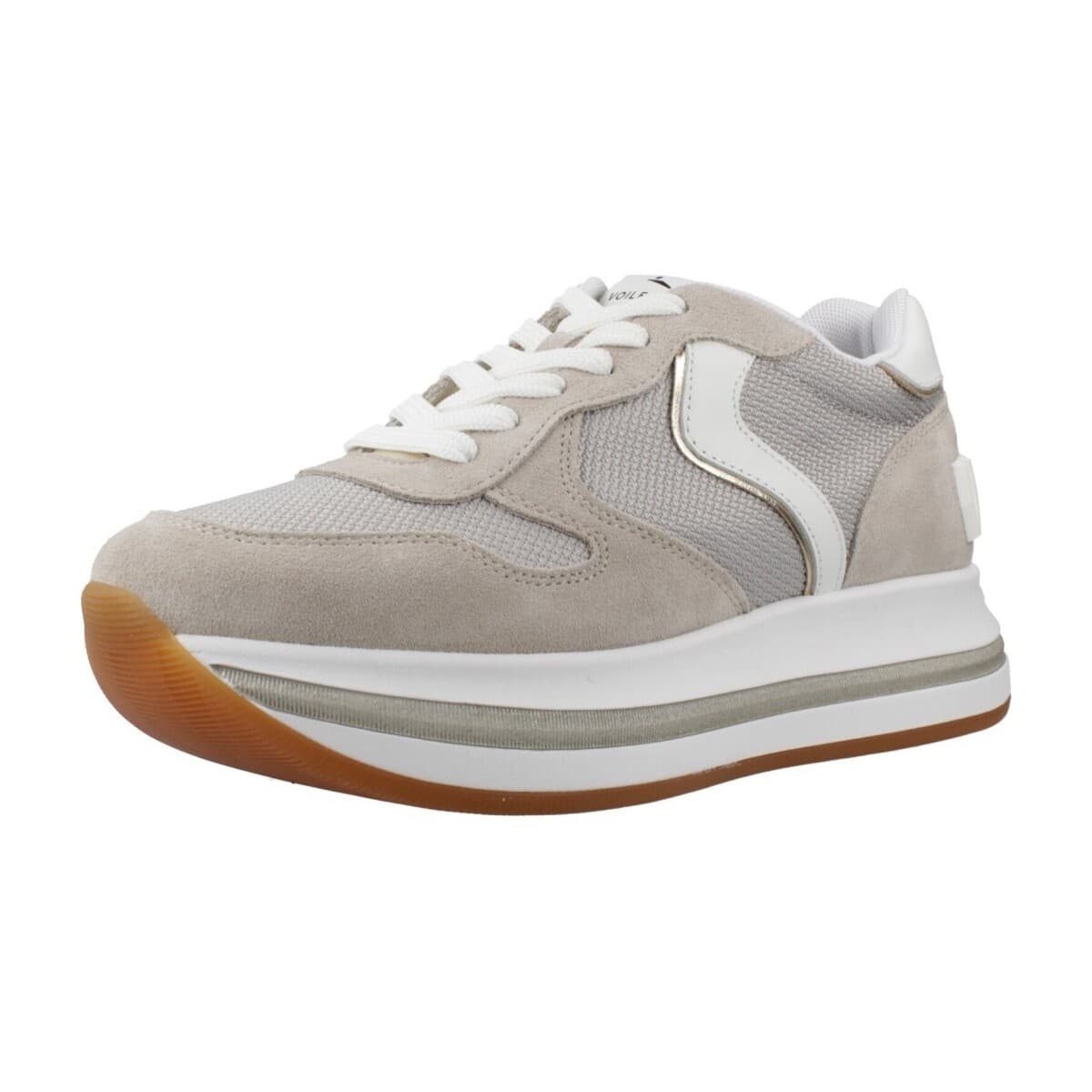 Women's Sneakers Voile Blanche Brown