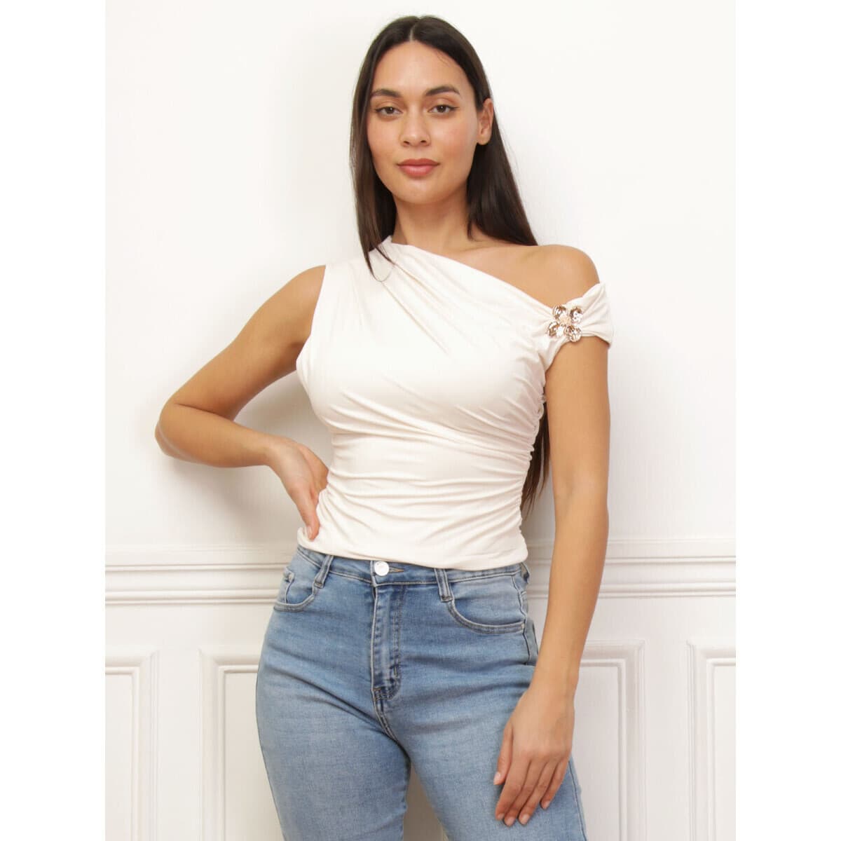 Women's T-Shirts La Modeuse Beige