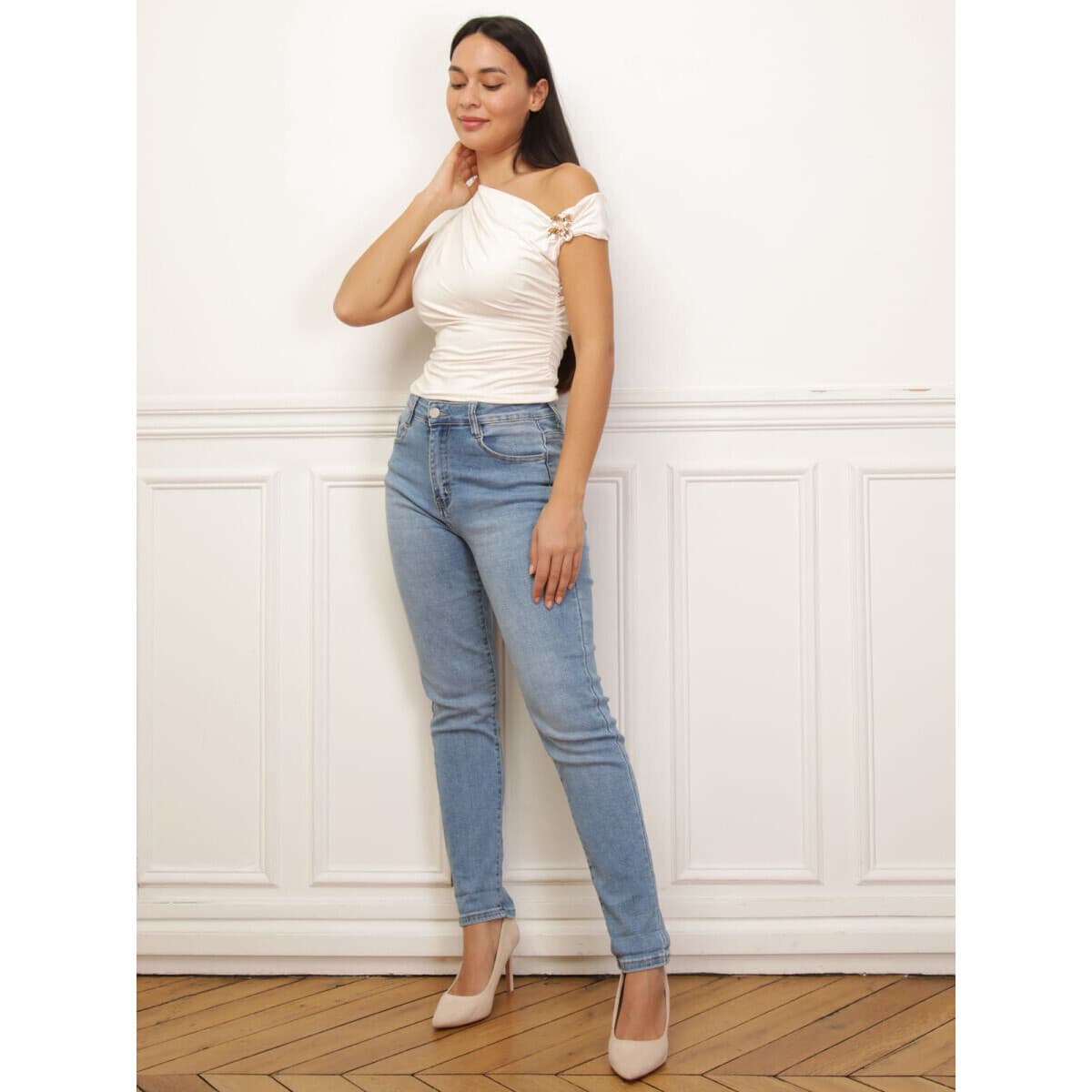 Women's T-Shirts La Modeuse Beige