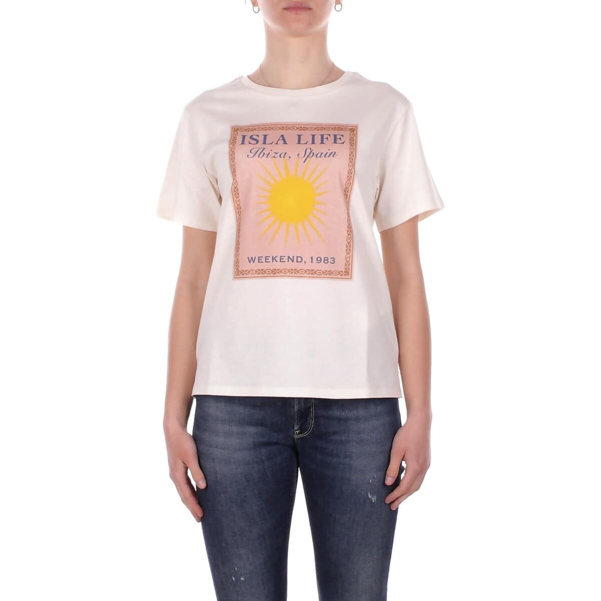 Women's T-Shirts Max Mara Beige