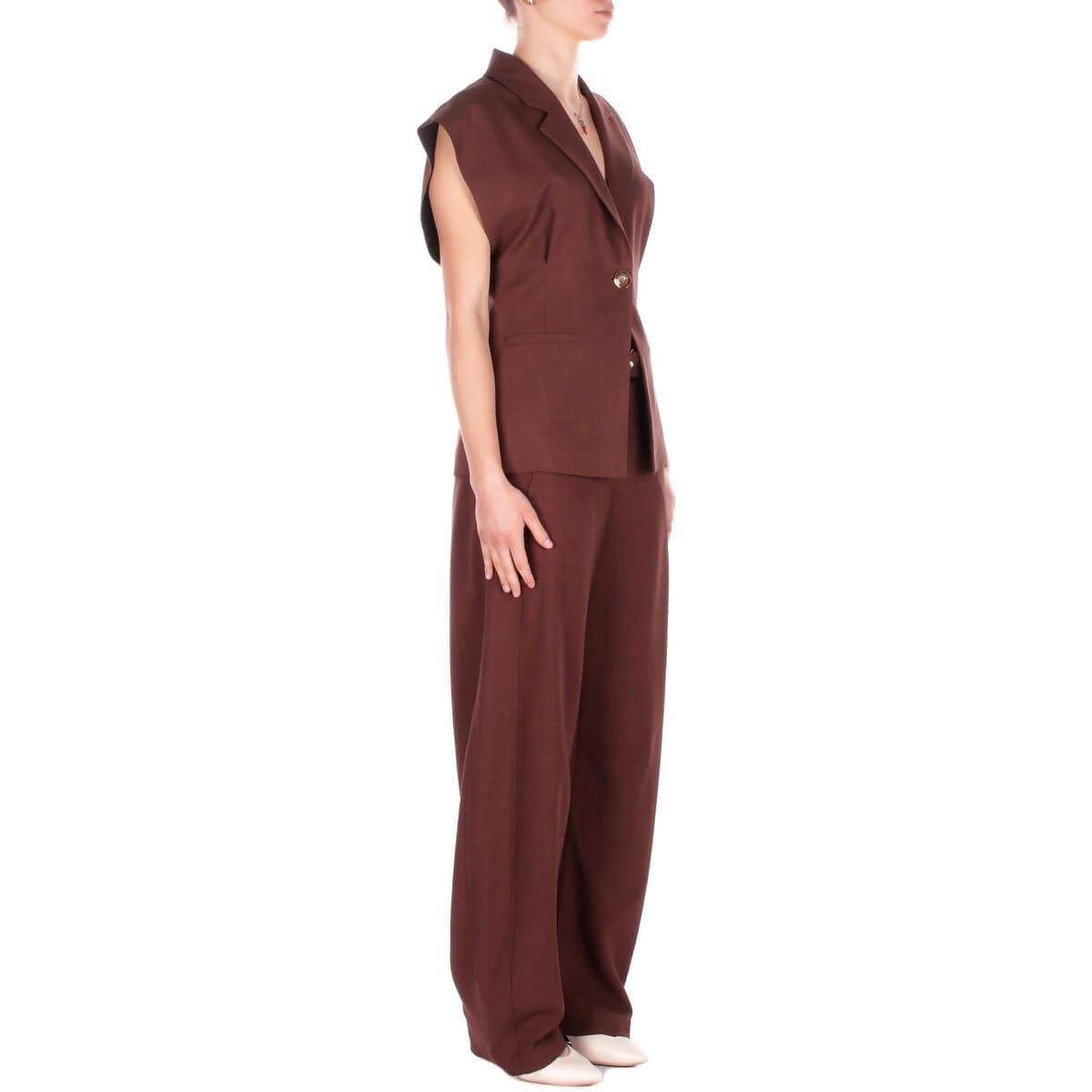 Women's Pants Pinko Brown