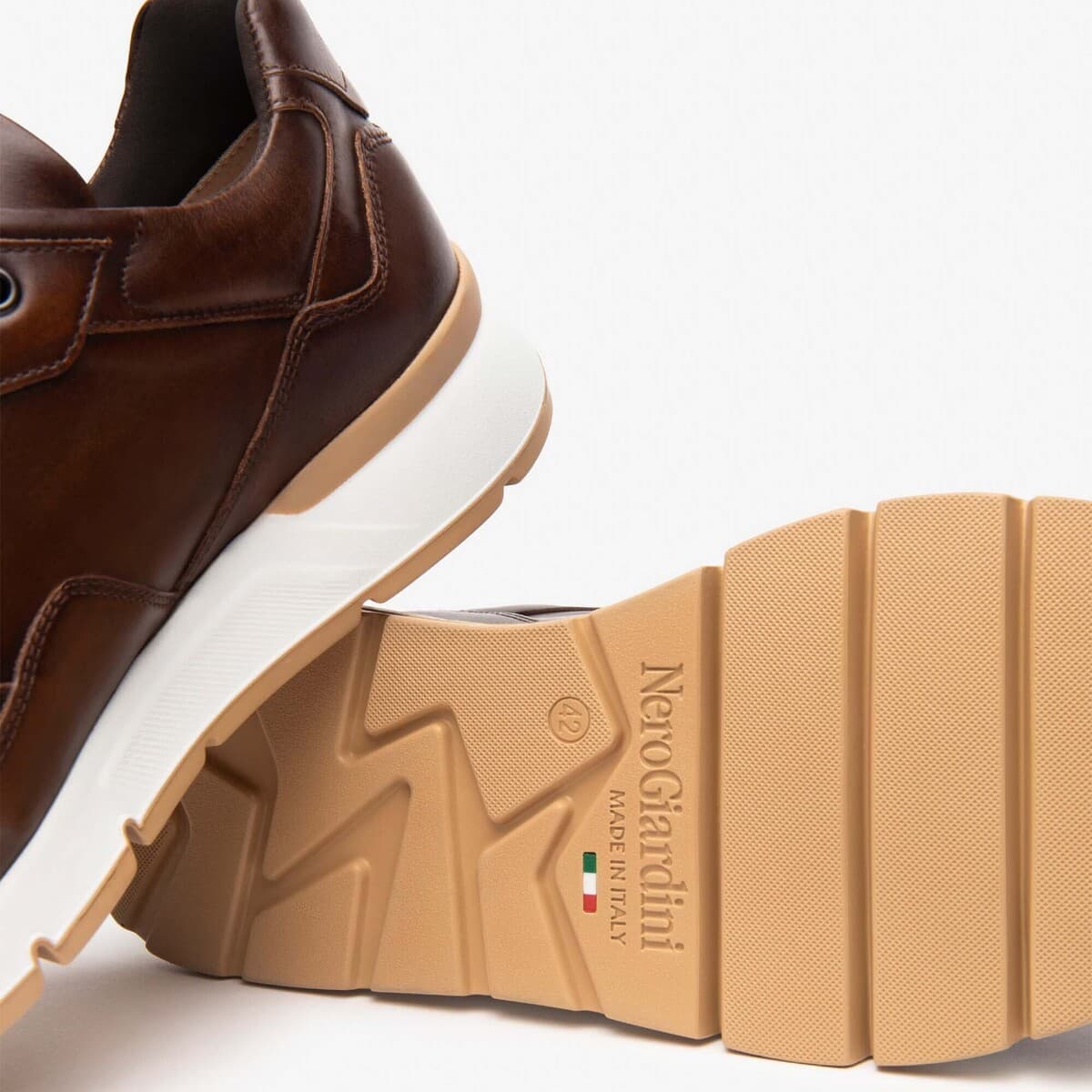 Men's Sneakers NeroGiardini Beige