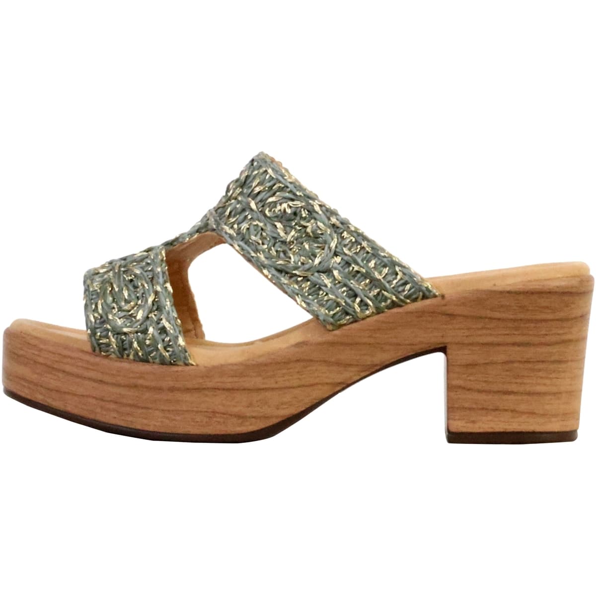 Women's Mules The Divine Factory Green