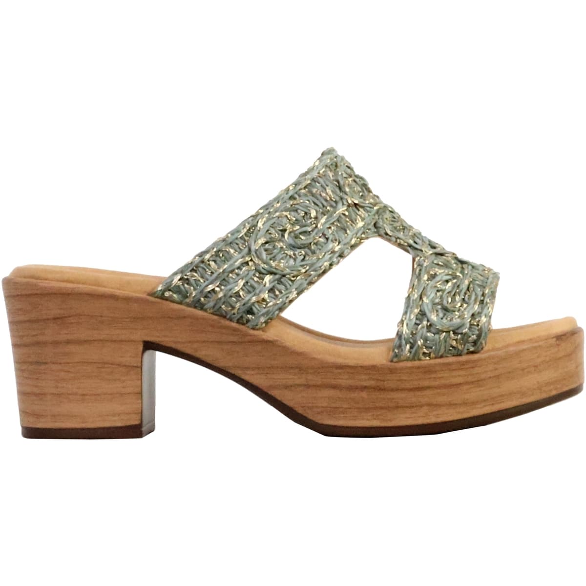 Women's Mules The Divine Factory Green