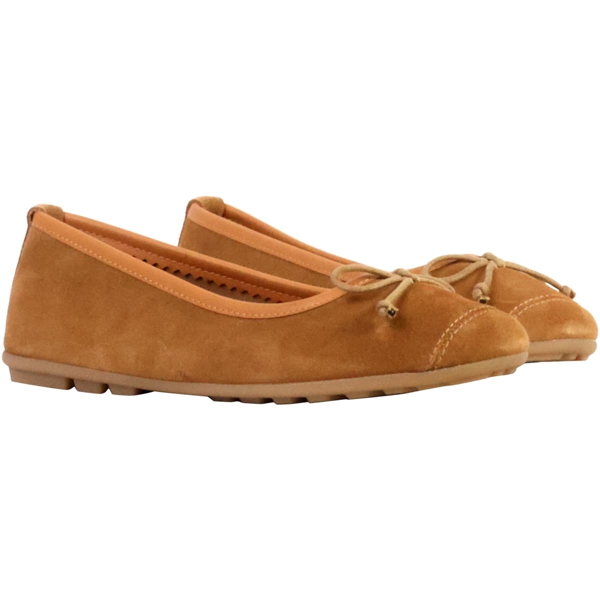 Women's Ballet Flats The Divine Factory Brown