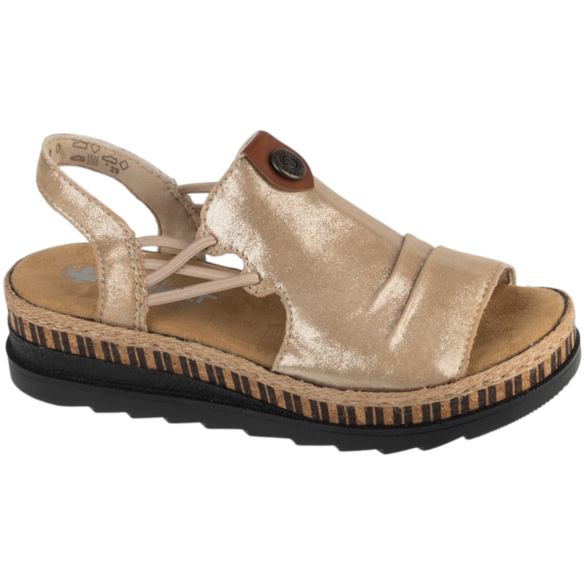 Women's Sports Sandals Rieker Beige
