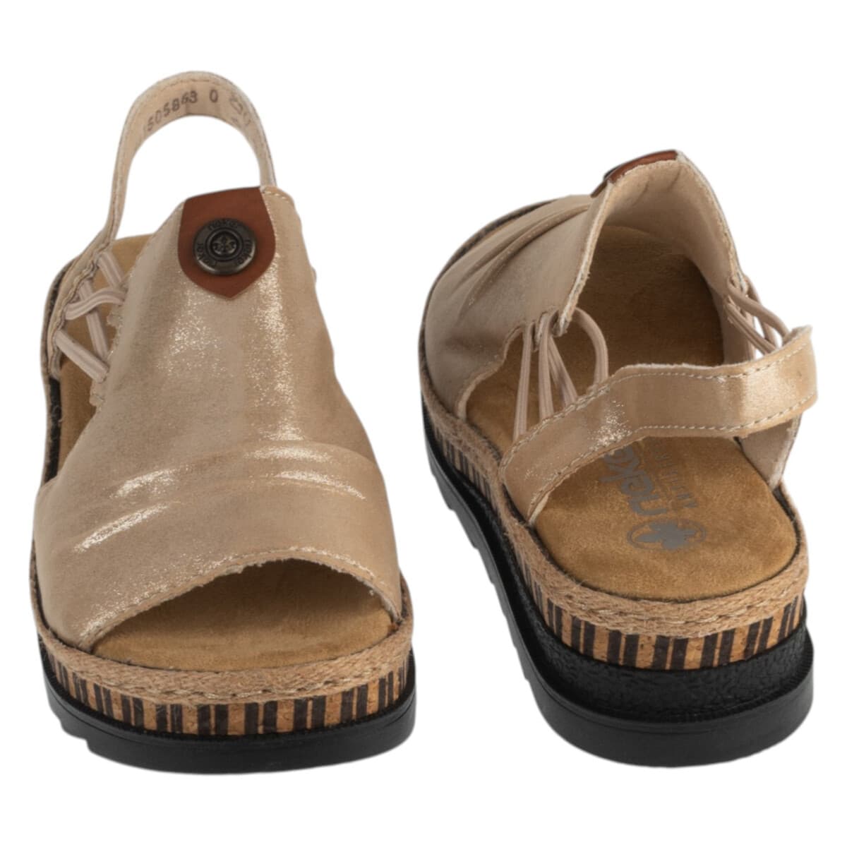 Women's Sports Sandals Rieker Beige