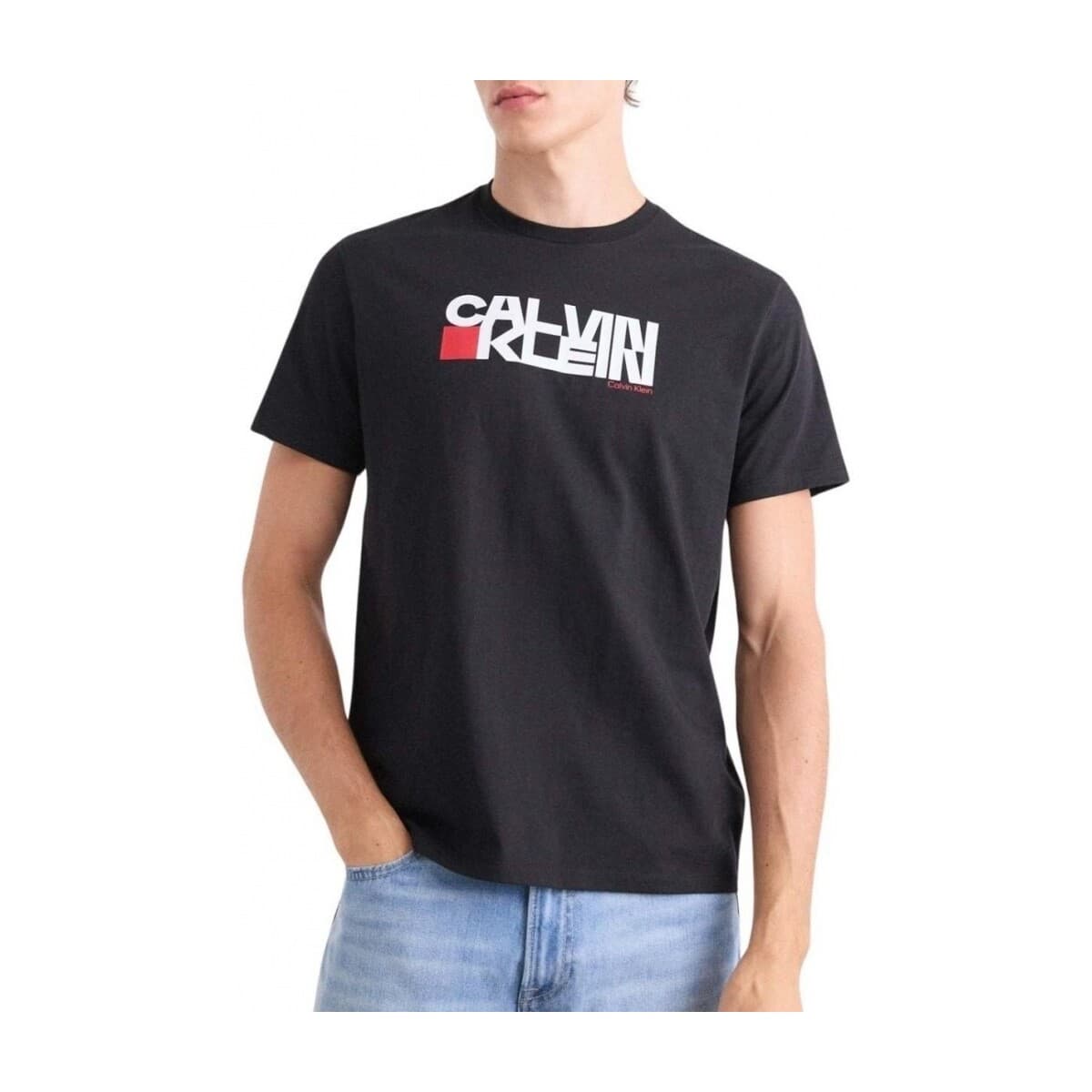 T-shirt με κοντά μανίκια Calvin Klein Jeans Camisetas Hombre Modèle Ss 30s Eu Ck Redbox Grap