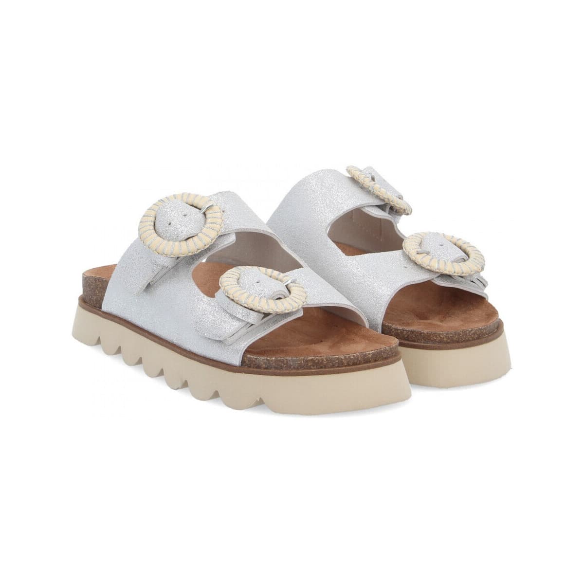 Women's Mules No Name Silver