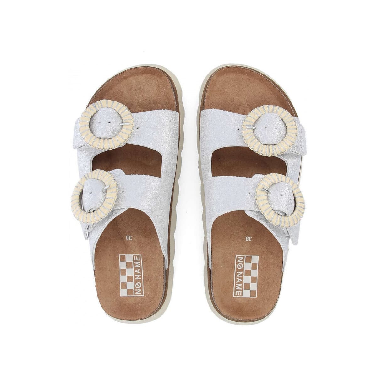 Women's Mules No Name Silver