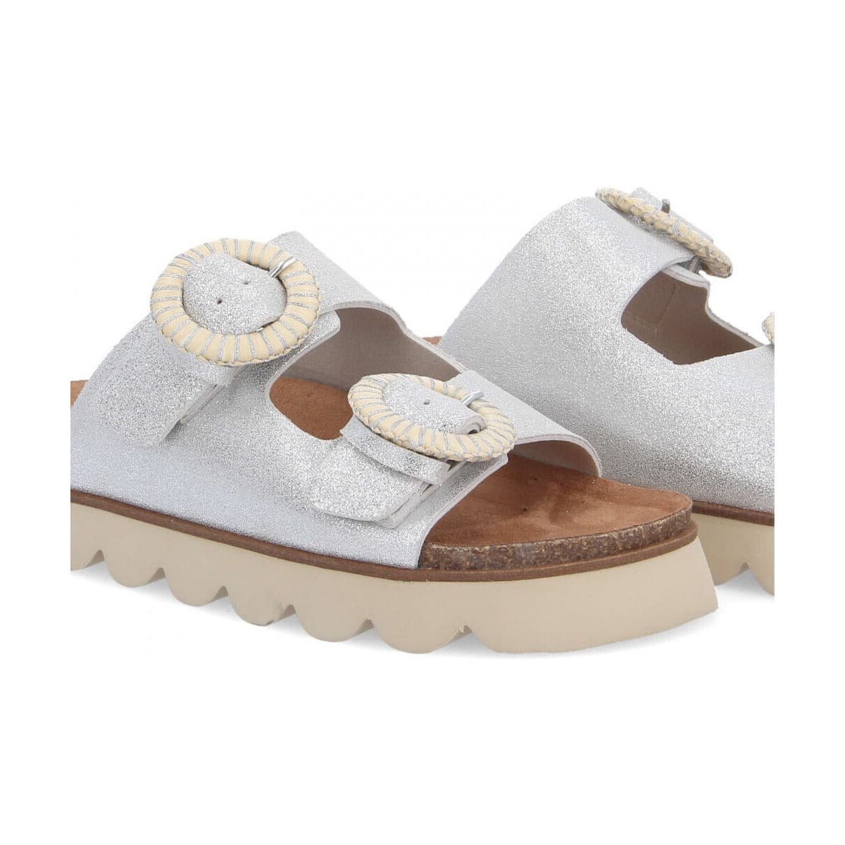 Women's Mules No Name Silver