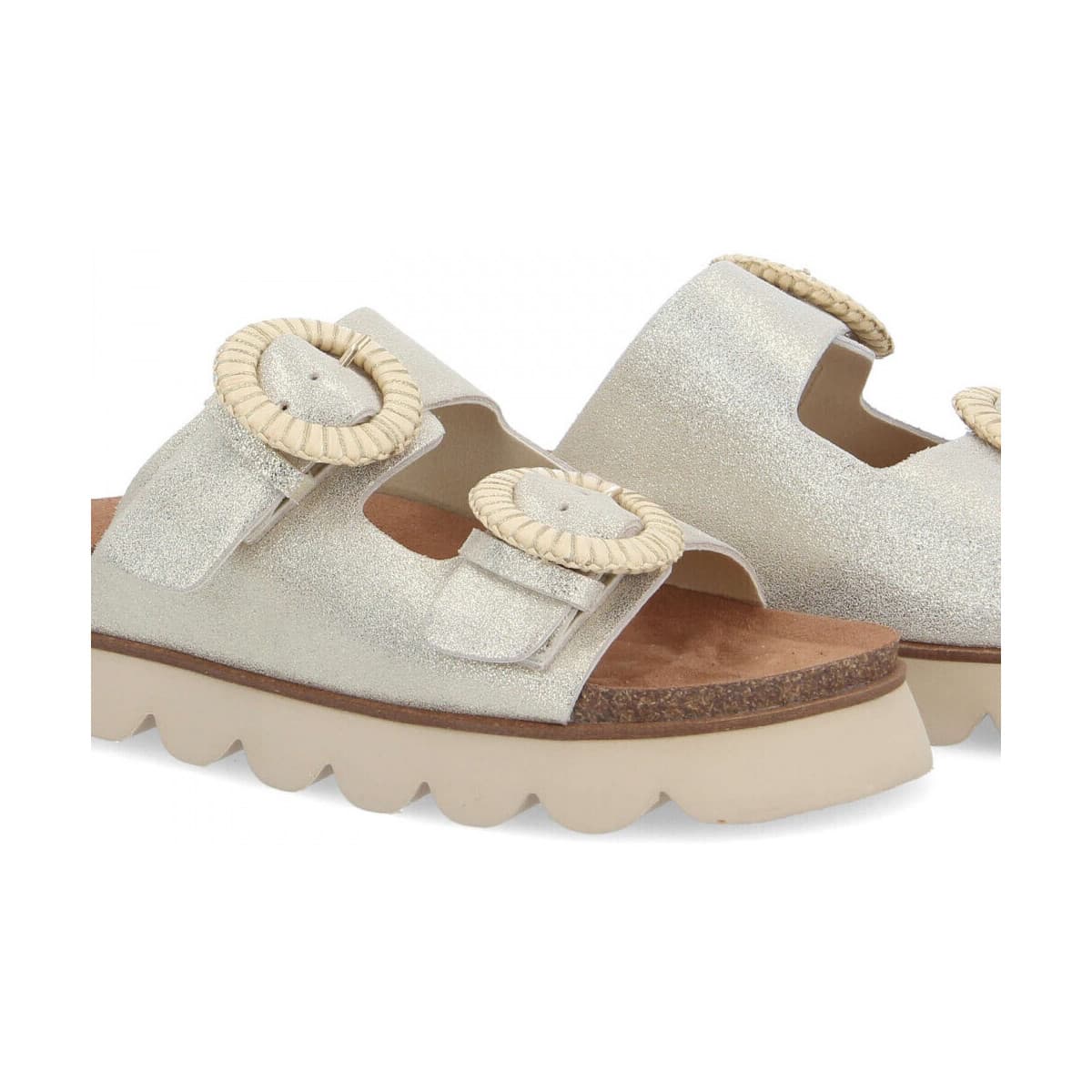 Women's Mules No Name Gold