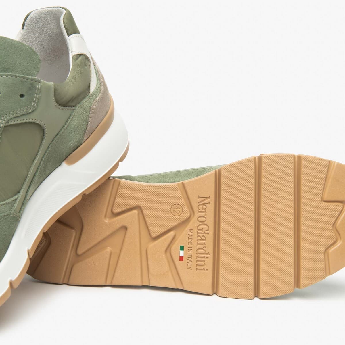 Men's Sneakers NeroGiardini Green