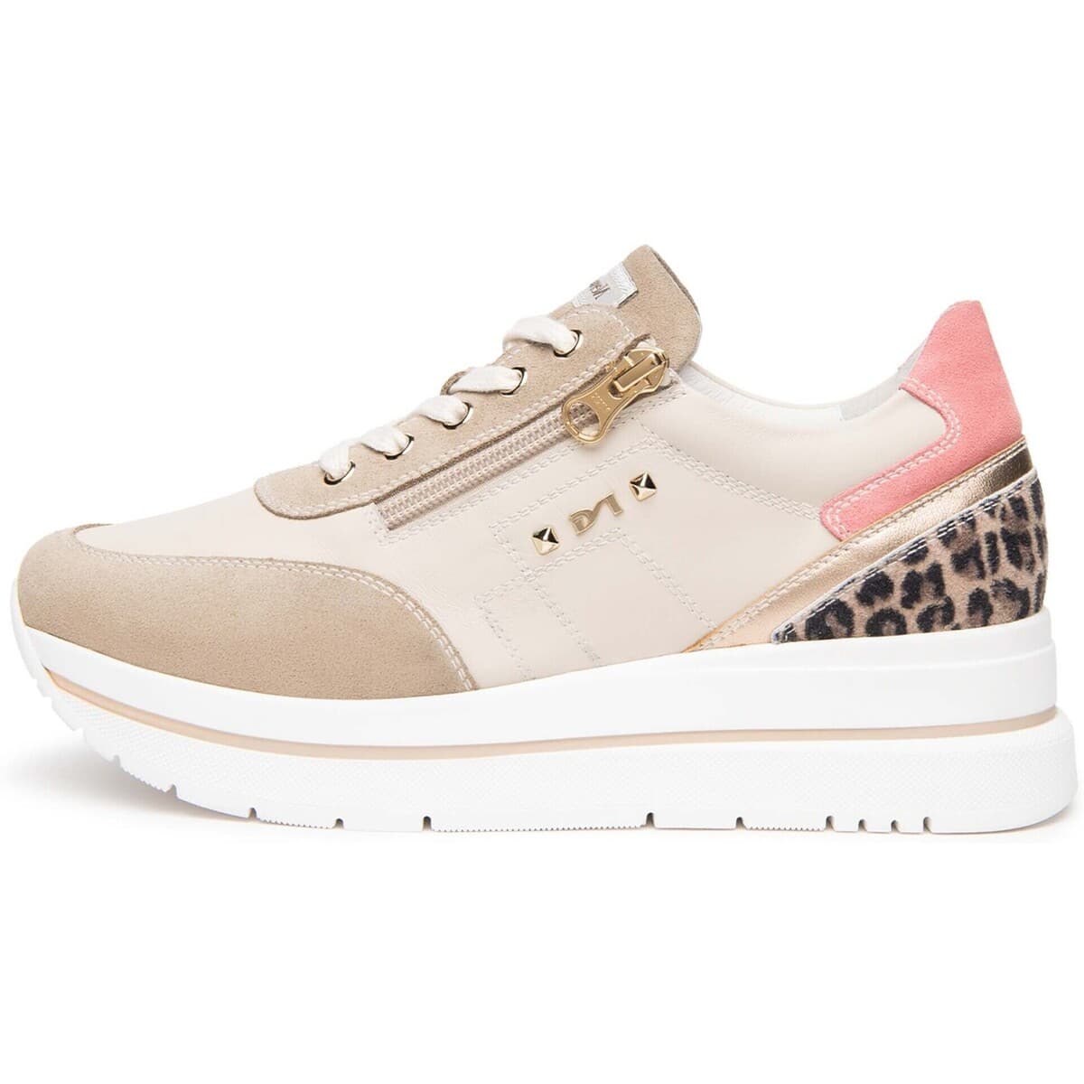 Xαμηλά Sneakers NeroGiardini Velour Velvet Milk 1039 T.Aida Leo +Iri Nettu