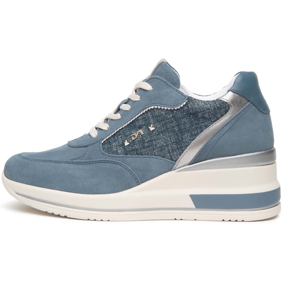 Xαμηλά Sneakers NeroGiardini Velour T.Lino Lurex 06 Beig Etoile Miele Tamigi Sa