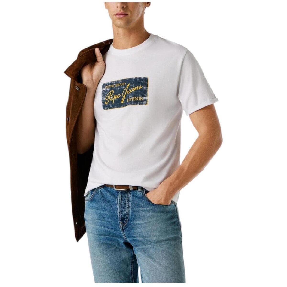 Men's T-Shirts Pepe Jeans White