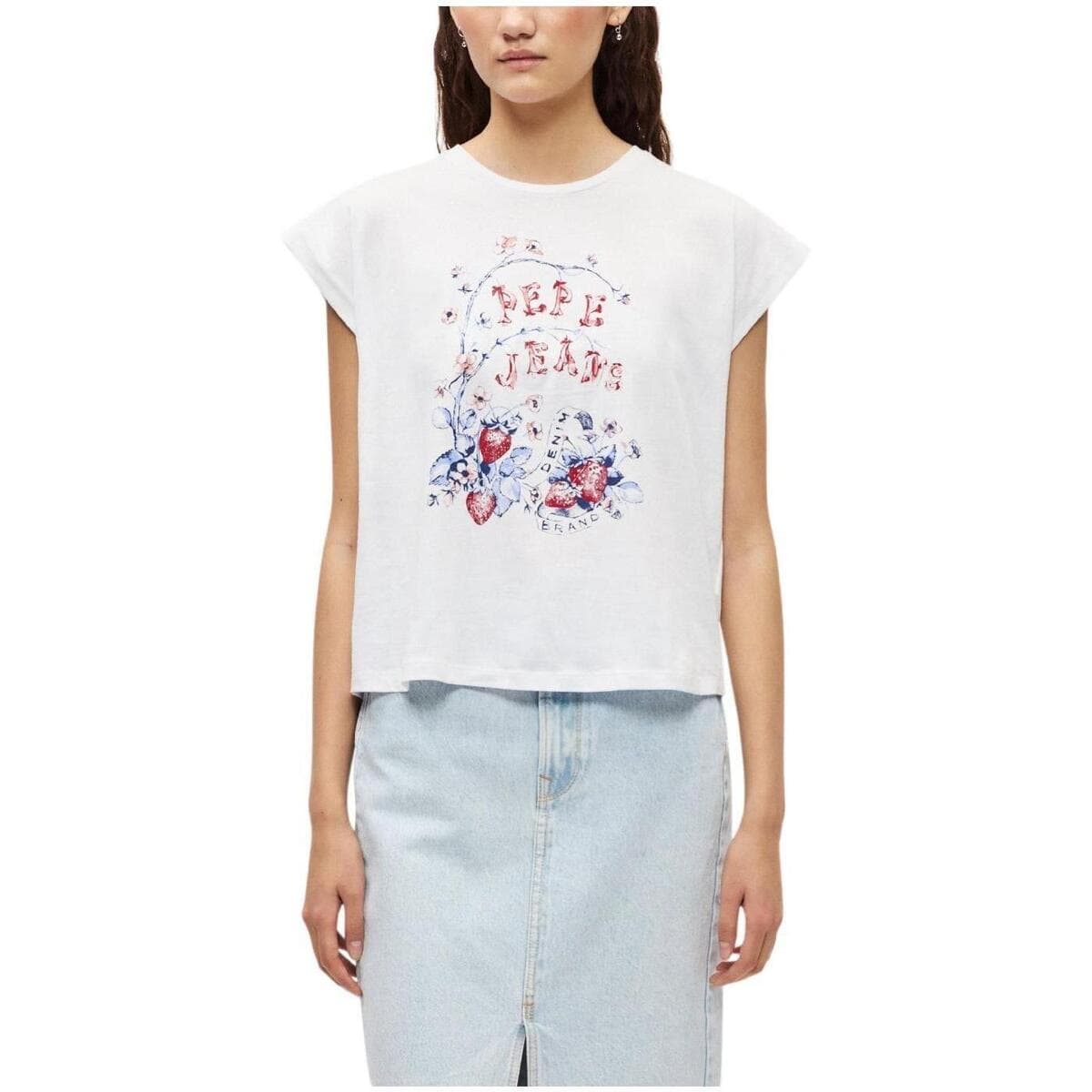Women's T-Shirts Pepe Jeans White