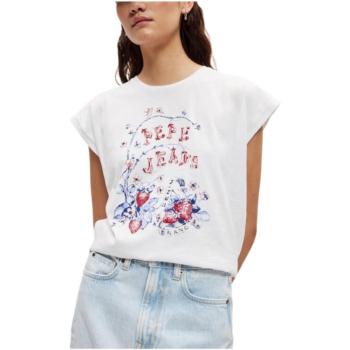Women's T-Shirts Pepe Jeans White