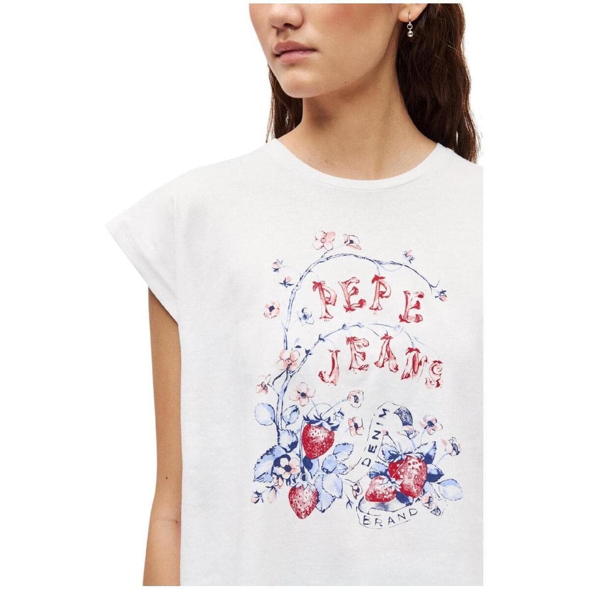 Women's T-Shirts Pepe Jeans White