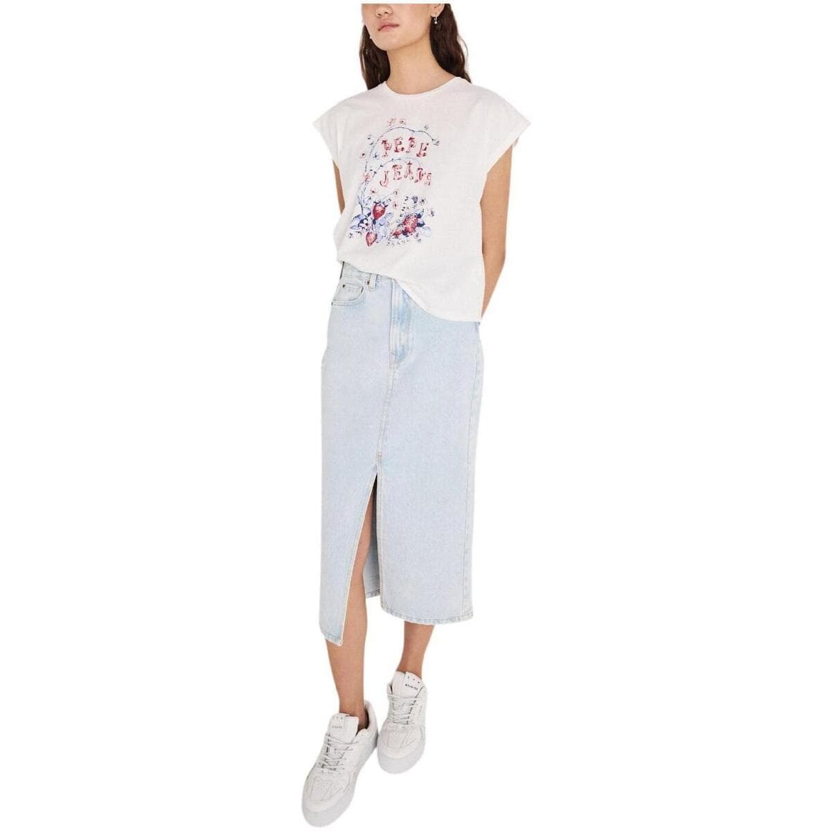 Women's T-Shirts Pepe Jeans White