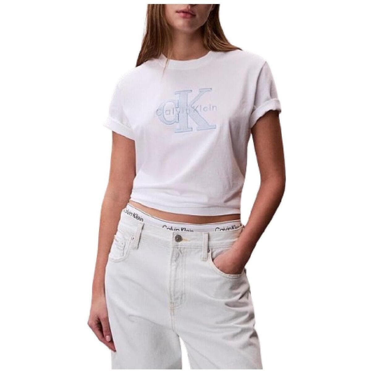 Women's T-Shirts Calvin Klein White