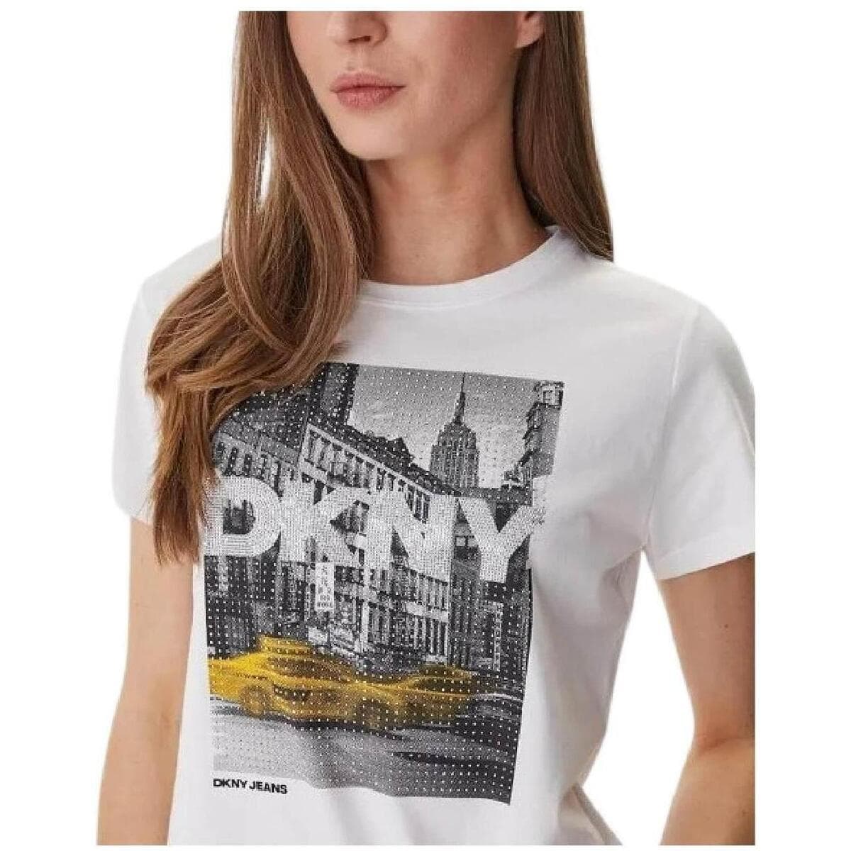 Women's T-Shirts Dkny White