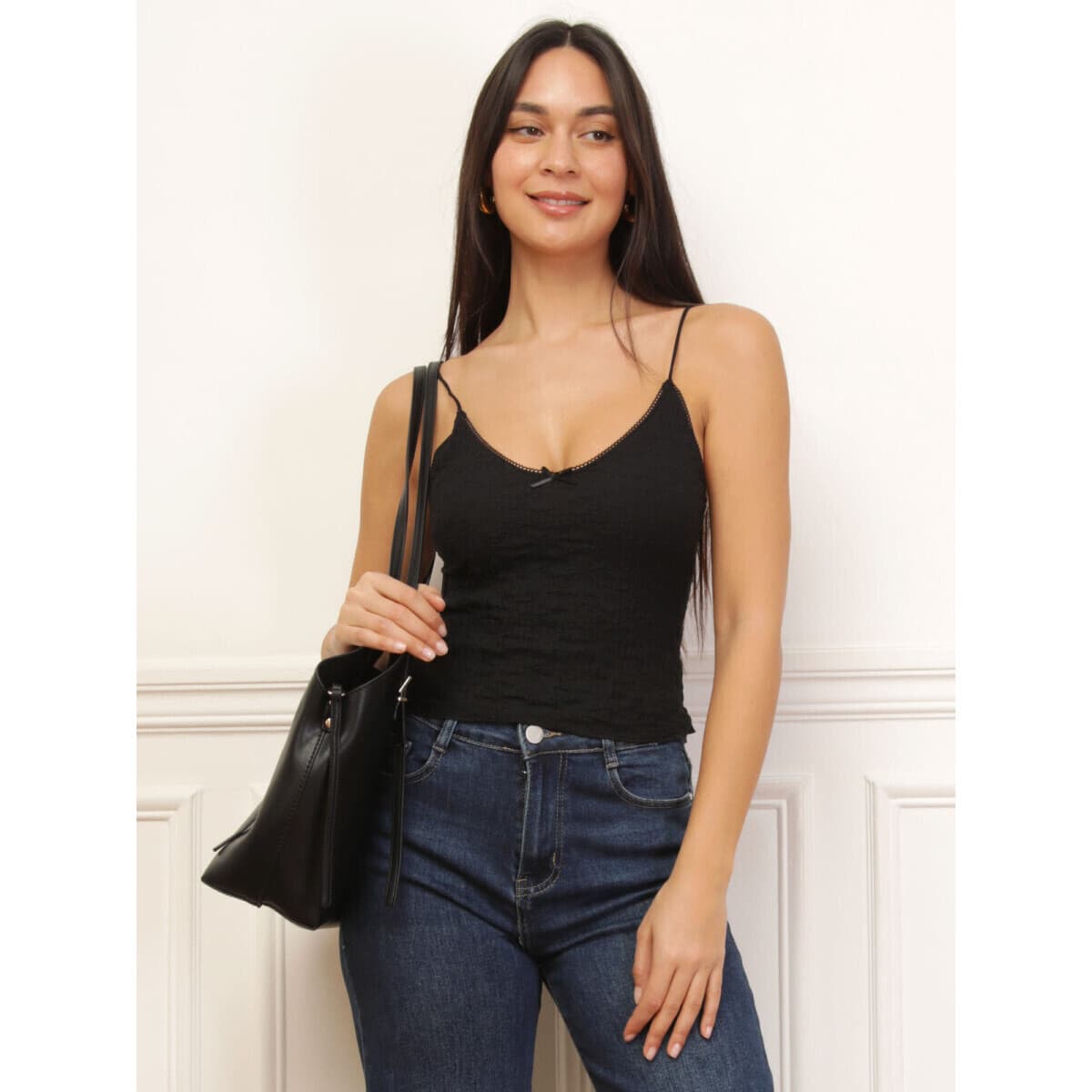 Women's Sleeveless Tops La Modeuse Black