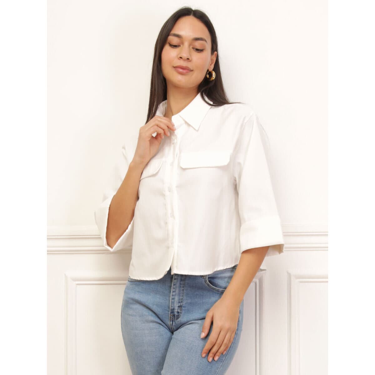 Women's Shirts La Modeuse White