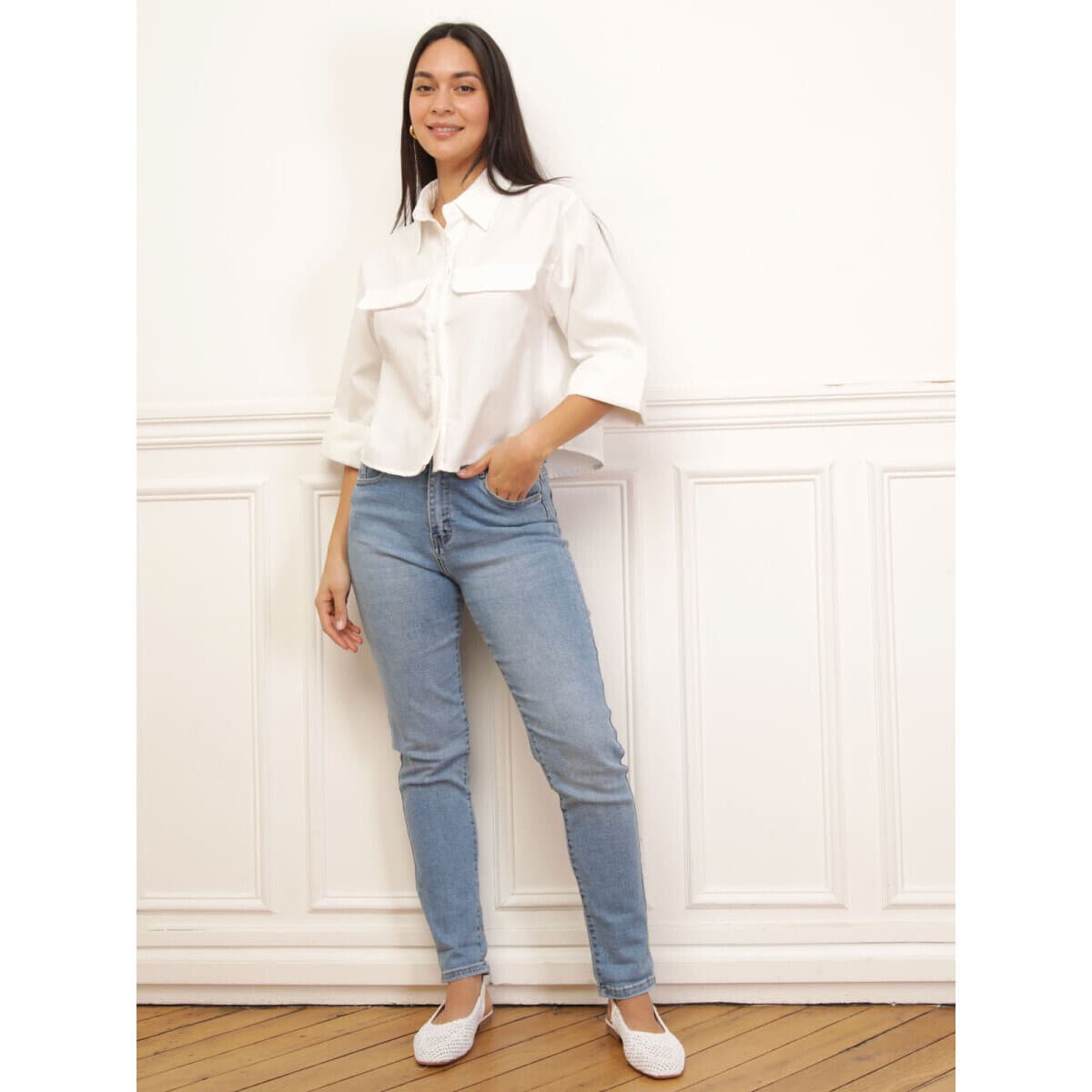 Women's Shirts La Modeuse White