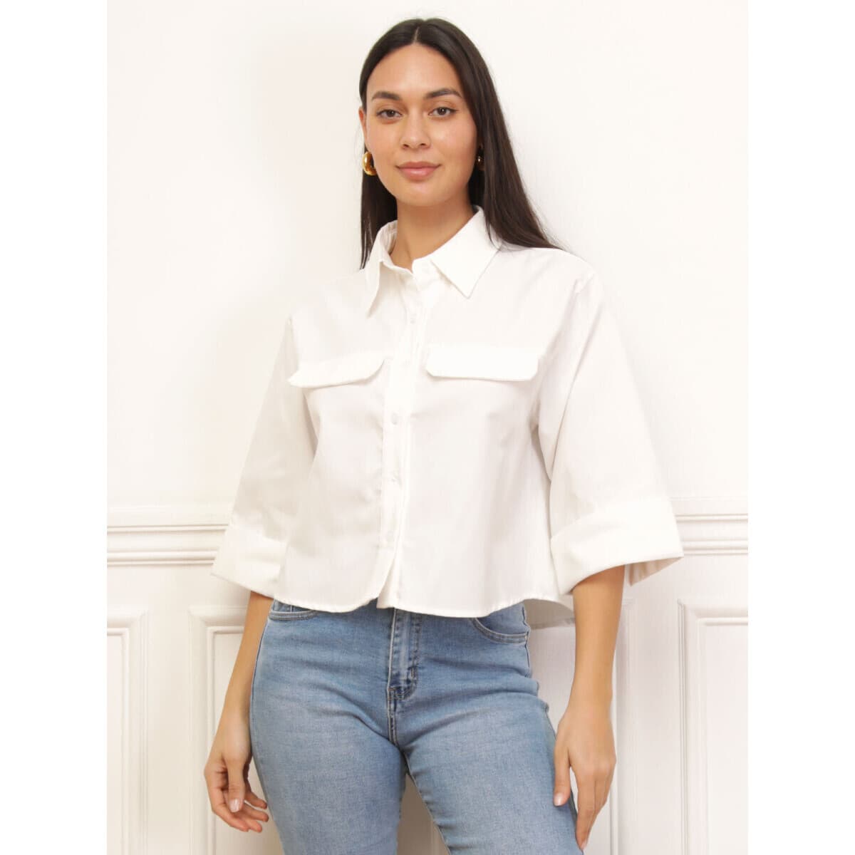 Women's Shirts La Modeuse White