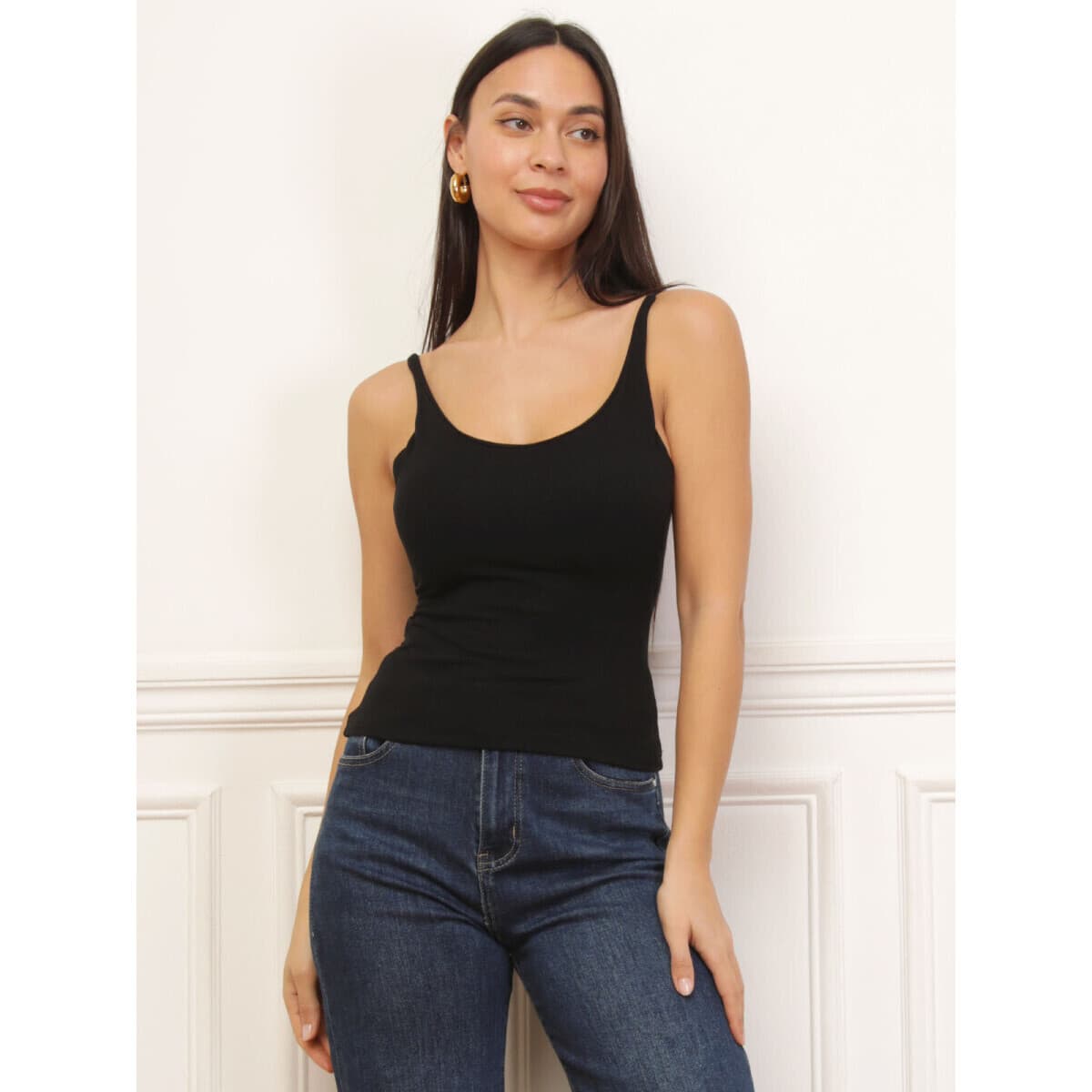 Women's Sleeveless Tops La Modeuse Black